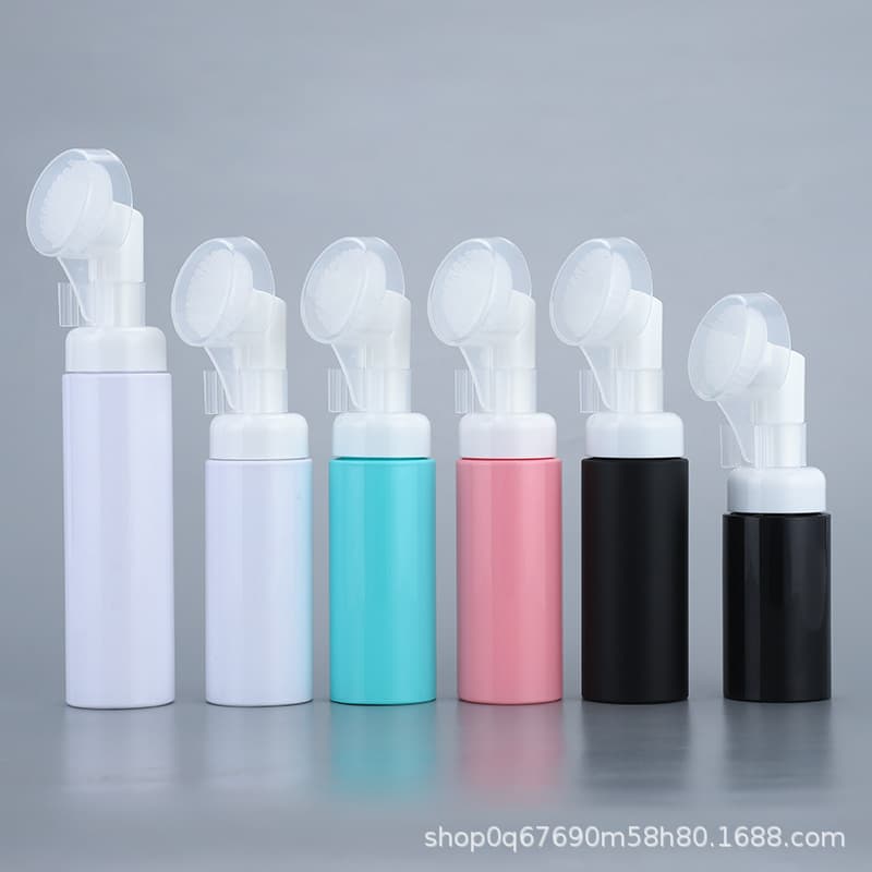 30 tooth foam bottle white black green transparent 30ml-60ml-100ml PET plastic mousse foaming facial cleansing bottle