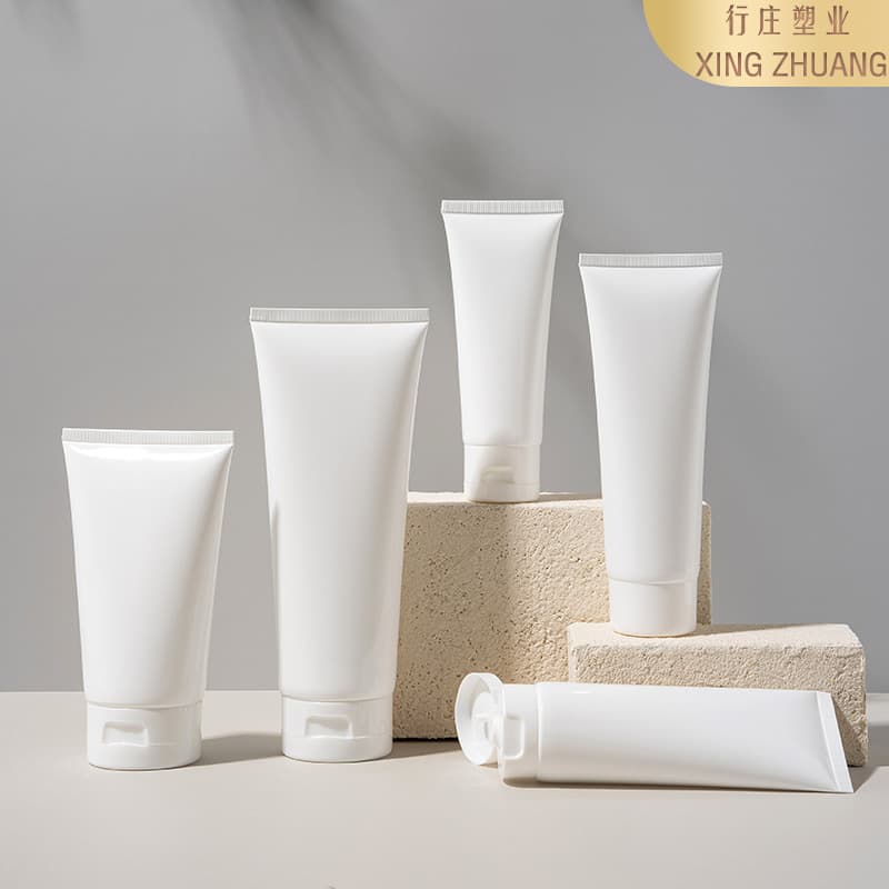 White Flip-Top Cosmetic Soft Tube 30/100ml Face Wash Refill Bottle Hand Cream Isolation Cream Soft Tube Bottle