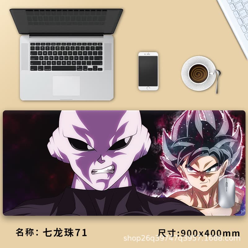 Dragon Ball Mouse Pad Anime Gaming Desk Mat Keyboard Pad Extra Large for Internet Cafe Dorm Office Wrist Rest Desk Pad