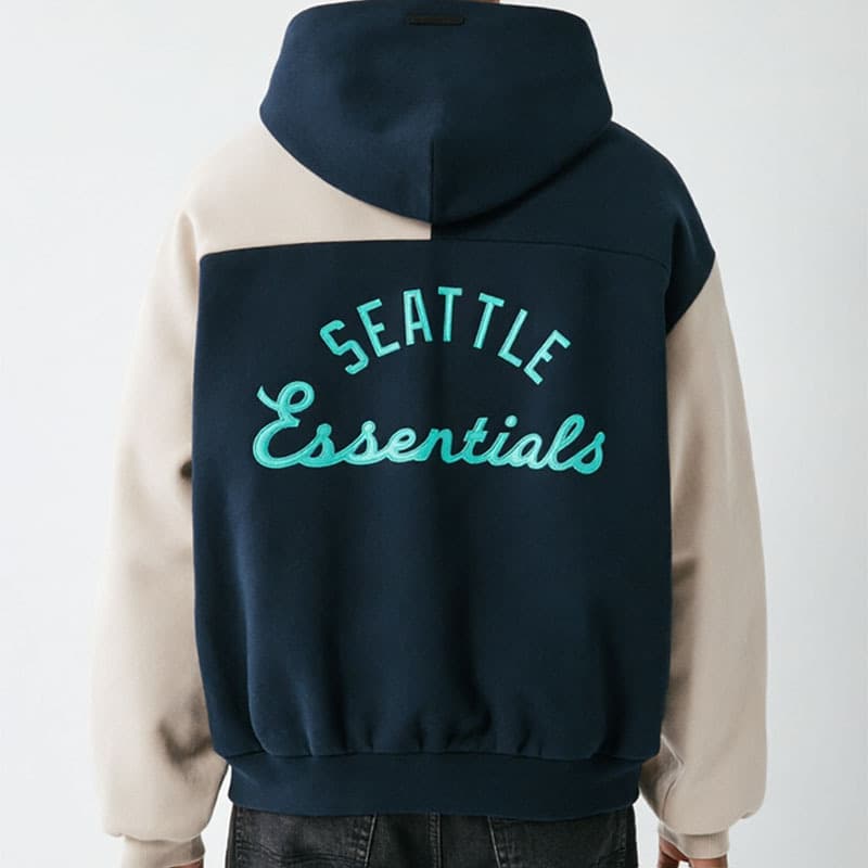 European and American Cross-Border Ins Letter Embroidery Pullover Long Sleeve Sweatshirt Hoodie Retro Versatile Trend Hoodie