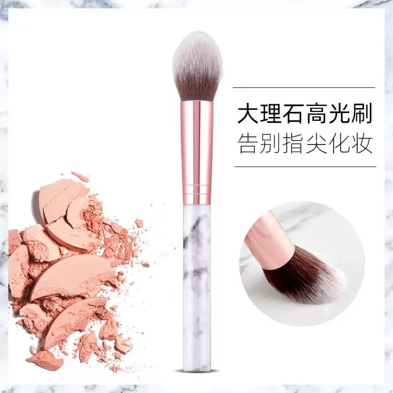Beauty Tools, Makeup Brushes, Marble Blush Brush, Highlight Brush, Loose Powder Brush, Soft-Bristled Makeup Brush, Contour Brush, Single