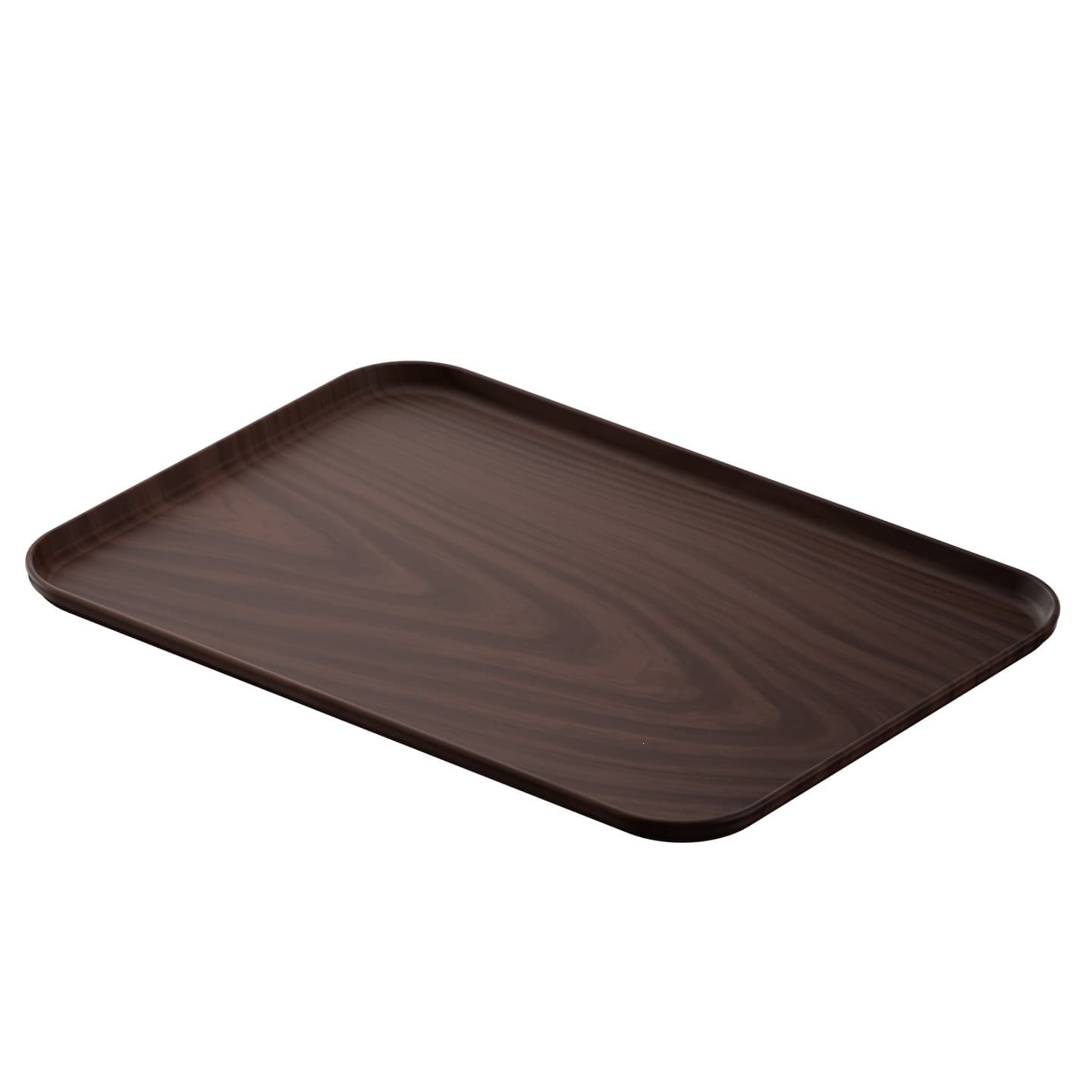 Cross-border Wood Grain Tray, Rectangular Cup and Teacup Storage Tea Tray for Home, Plastic Serving Tray for Snacks and Desserts
