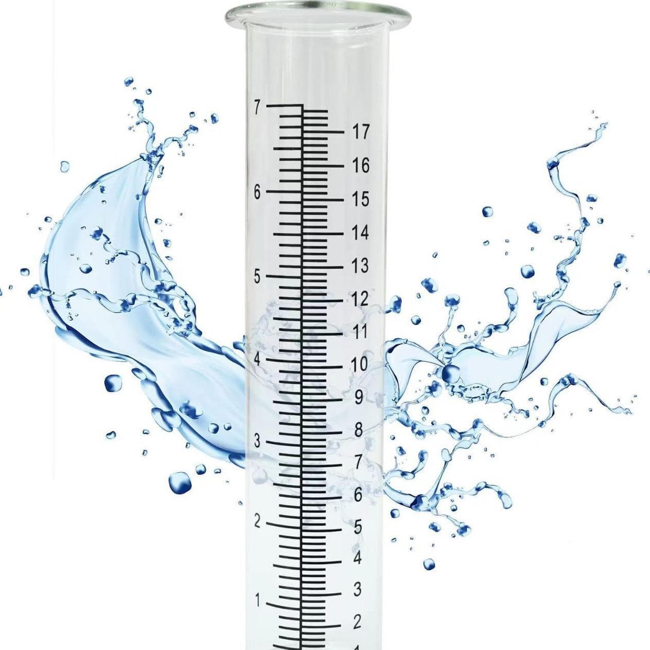 Cross-border Eco-Friendly New Product High Borosilicate Glass Rain Gauge, High Borosilicate Test Tube and Glass, Scratch-Resistant