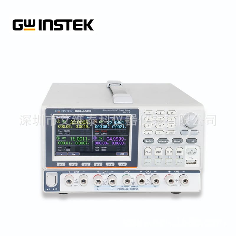 GW Instek Multi-Channel Programmable DC Power Supply GPP-4323/GPP-2323 with High-Definition Display