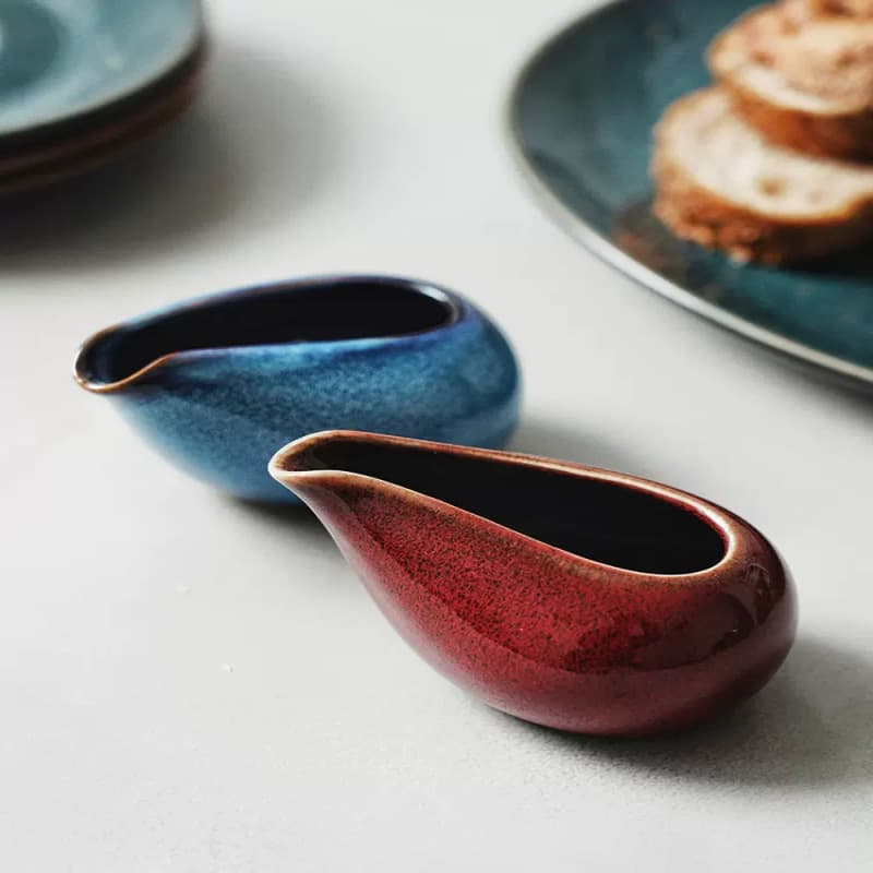 Ceramic Sauce Dipper Pot Home Use Milk Pot Steak Juice Extraction Cup Creative Trendy Luxury Retro