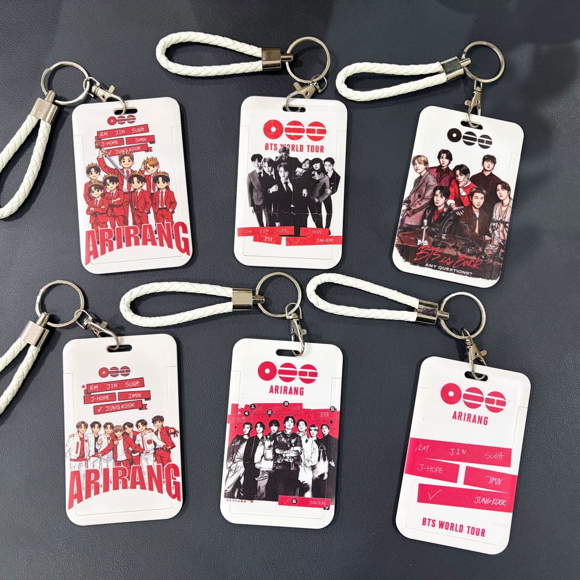 BTS New Tour Card Holder Student ID Badge Bus Meal Card Chest Badge Student Meal Card