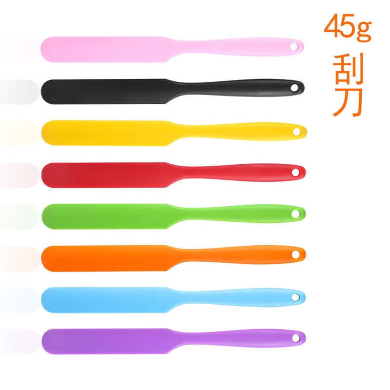 All-in-one Long Silicone Scraper Cream Butter Silicone Kiss Knife Stirring Spatula Cake Baking Tool DIY