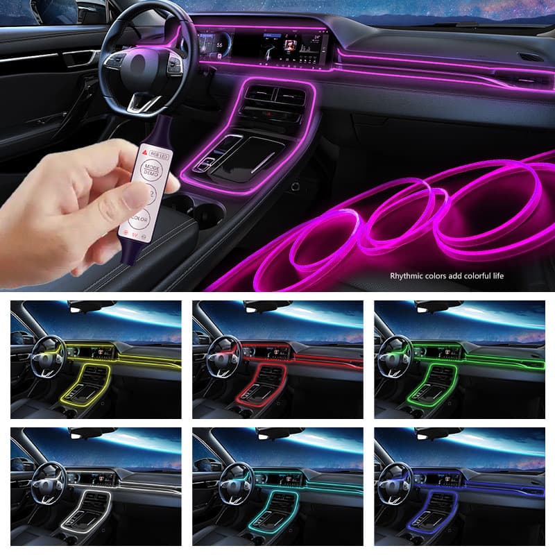 Atmosphere Light Car Interior LED Light Bar USB Atmosphere Cold Light Free Wiring Central Control Light