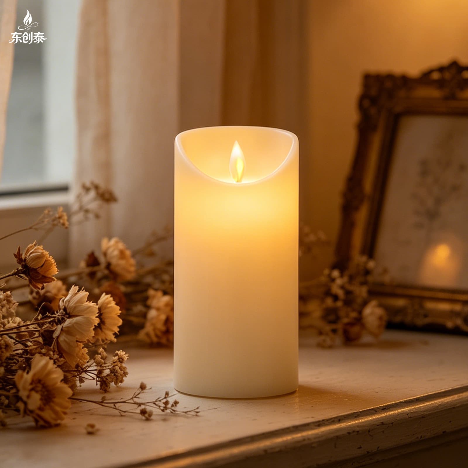 Dongchuangtai LED Electronic Candle Light Ivory Ambient Lighting Birthday Party Couple Gift Night Light