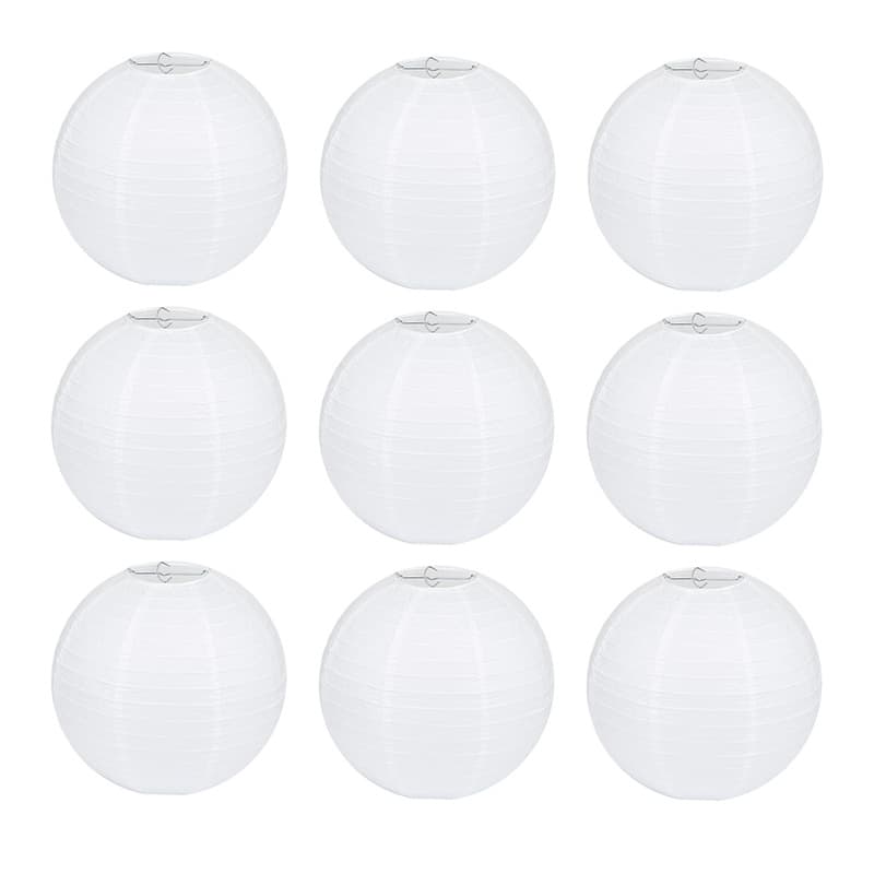 White Paper Lantern DIY Hand-Painted Kindergarten Festival Decoration Shopping Mall Event Decoration Paper Lantern Cover