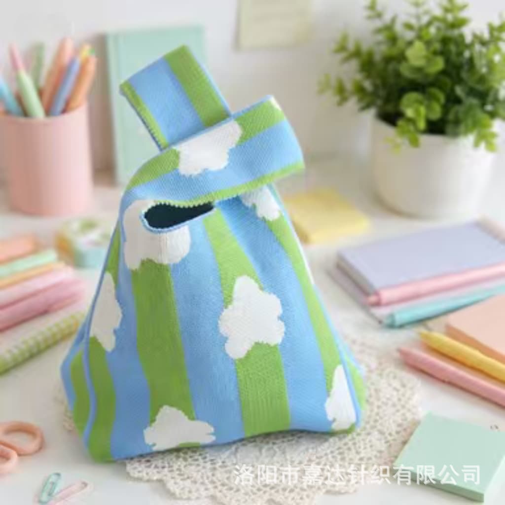 Thick Knitted Bag, Fashionable Vest Bag, Handbag, Versatile Style, Snack Bag, Souvenir Bag, Wedding Candy Bag, Multi-Purpose Tote Bag