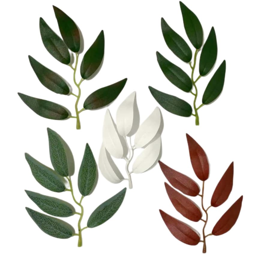 Artificial Willow Leaves Accessories Decoration Cross-border Factory Wholesale Ready Stock Supply
