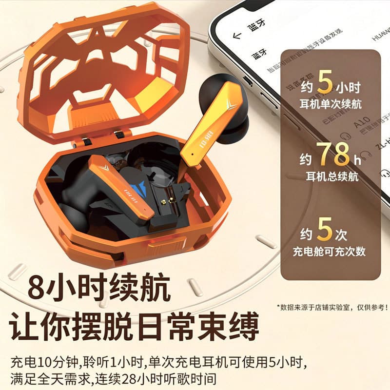 Buds10pro wireless Bluetooth headset, in-ear low-latency gaming headset, noise reduction, long battery life