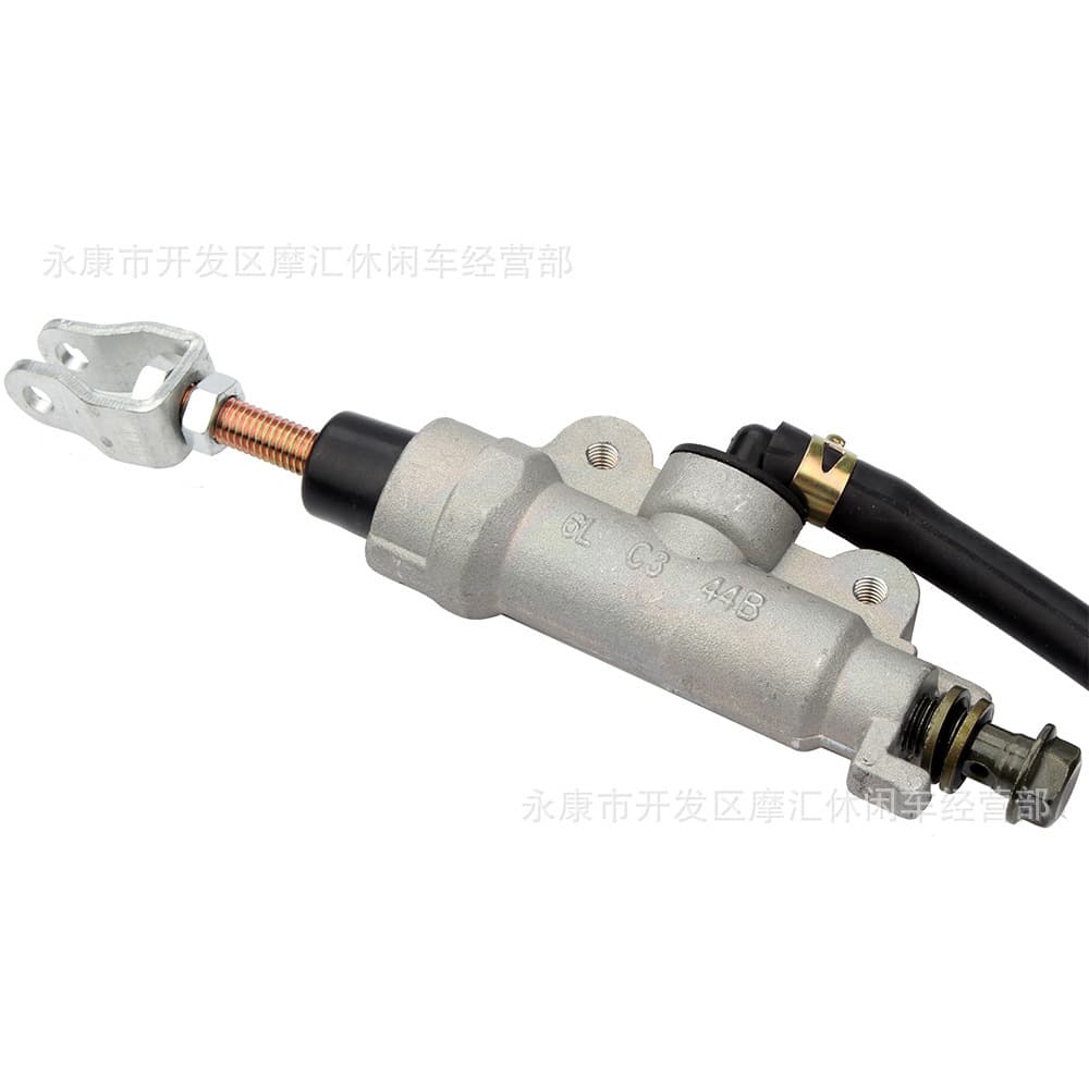 Compatible with Yamaha TZR125 FZR 250 XJR400 Rear Brake Master Cylinder, Inline Pump, Integrated Pump