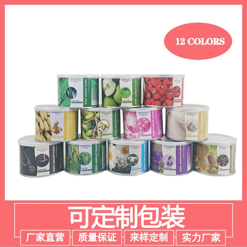 Canned Wax 400g Hair Removal Wax, Tin Can with Printing, Includes Depilatory Paper, In Stock