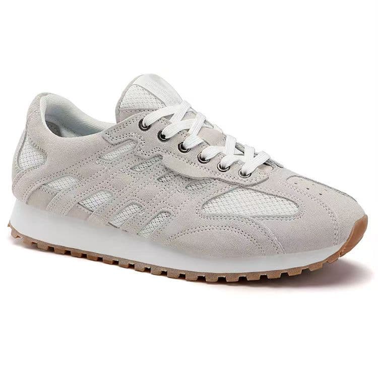 2025 Summer Thin Breathable Mesh Forrest Shoes Fashionable Personality Running Casual Sports Shoes Lace-up Thick-soled Sneakers
