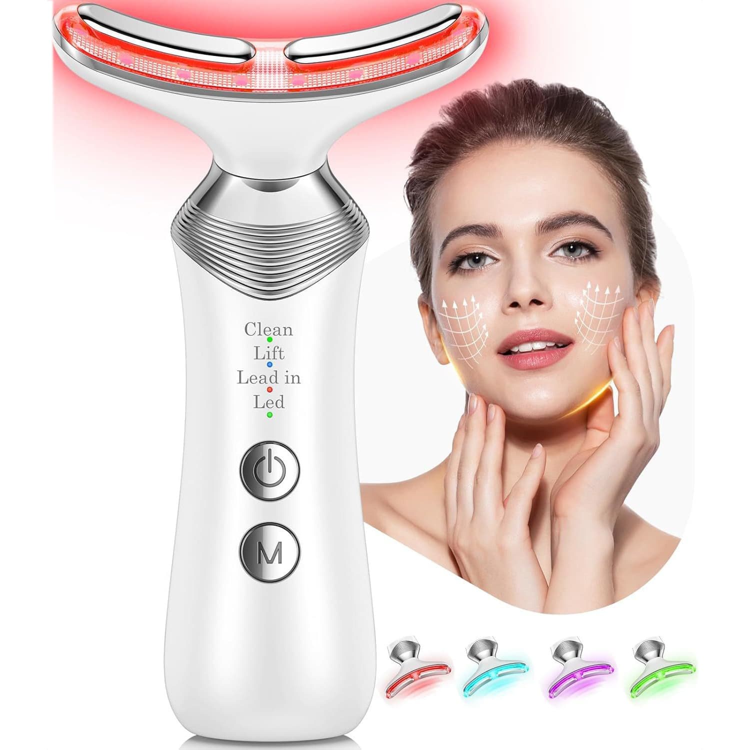 7-in-1 Face Massager Tool for Face and Neck, Portable Facial