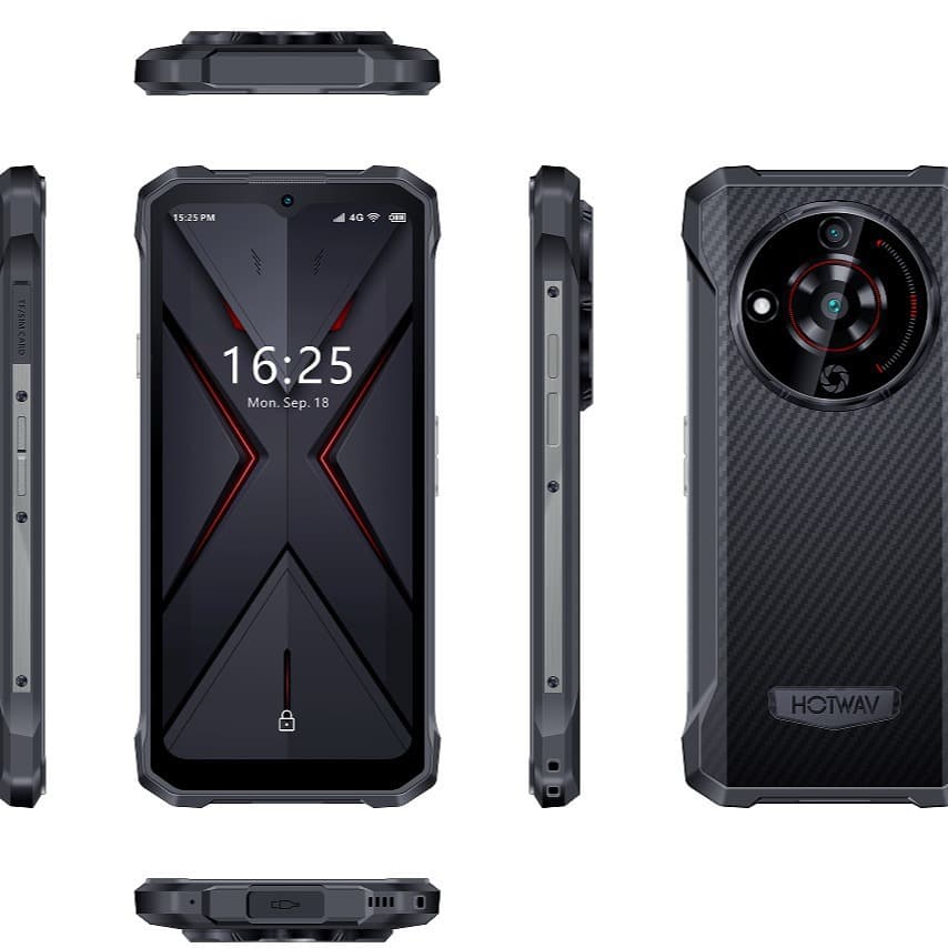 HOTWAV T7 6.52-inch 4+128G 6280mAh Octa-core 4G Android 13 Rugged Phone Hong Kong Delivery