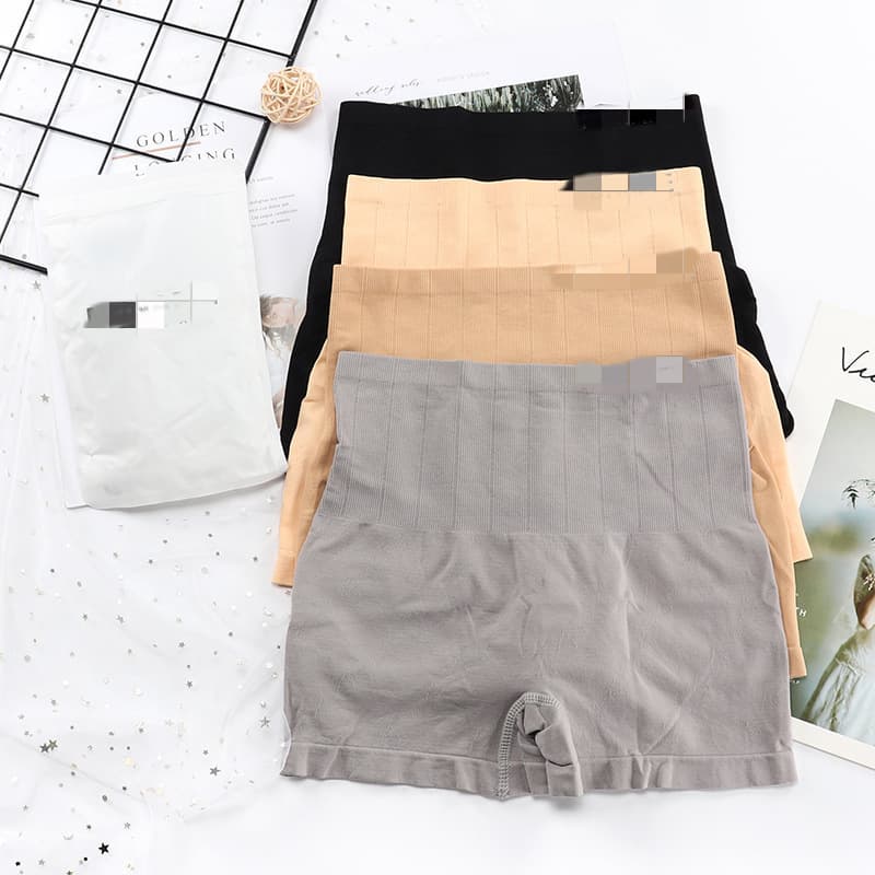 Japanese New High-Waist Pants Boxer Pants Women Shaping Pants Comfortable Tummy Control Slip Four-Corner Panties Women