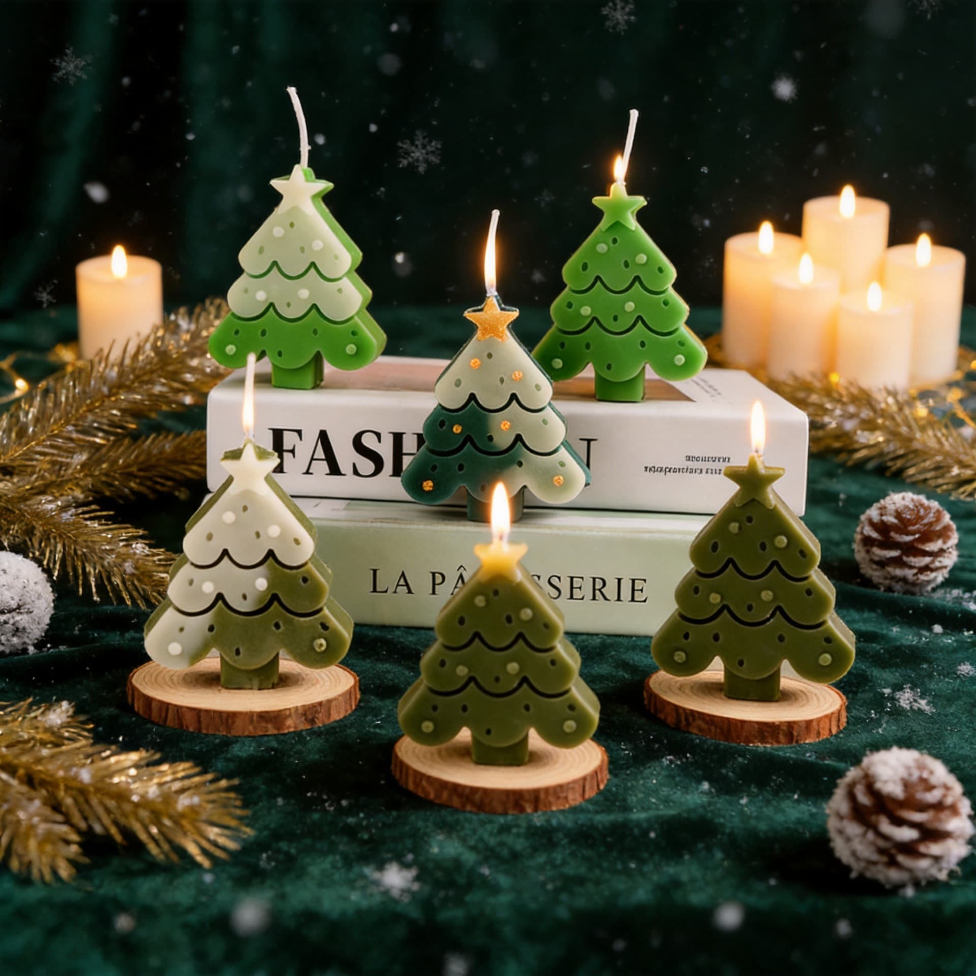 Aromatherapy Candle Christmas Creative Christmas Tree Atmosphere Scented Candle Ornament Romantic Christmas Souvenir Gift