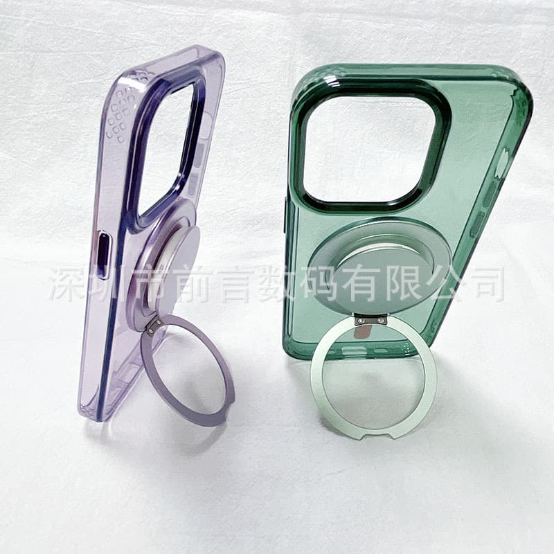 T9 Ring Airbag Magnetic Mount Foldable Retractable Multi-function Spray Metal Color Strong Magnetic Phone Holder