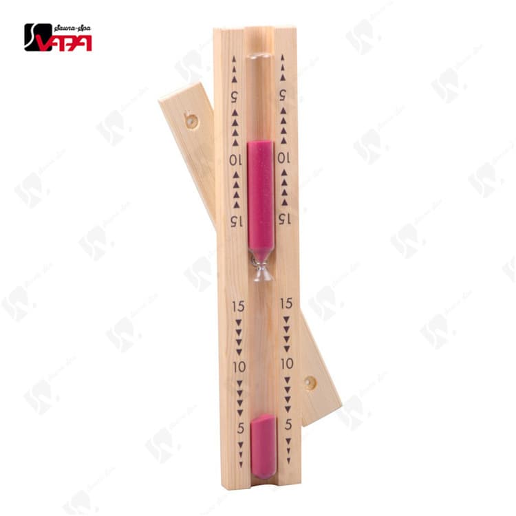 Contact for Drop Shipping Sauna Room Timer Sauna Solid Wood Hourglass 15-minute Imported Finnish Pine