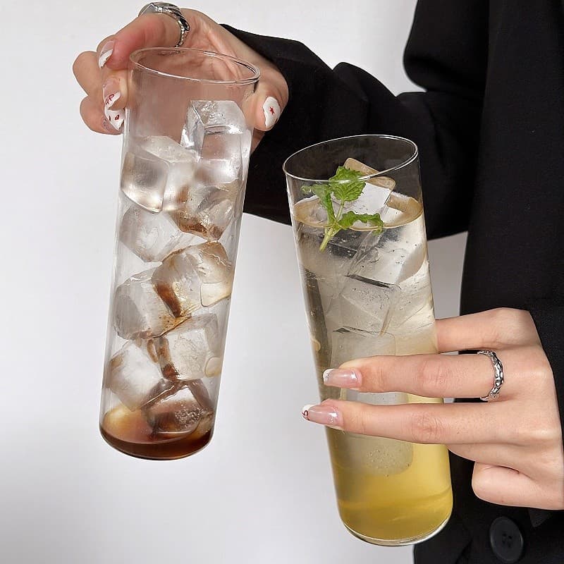 Japanese Straight Glass Long Drink Cocktail Glass Collins Glass Highball Glass Long Island Iced Tea Glass Wine Glass