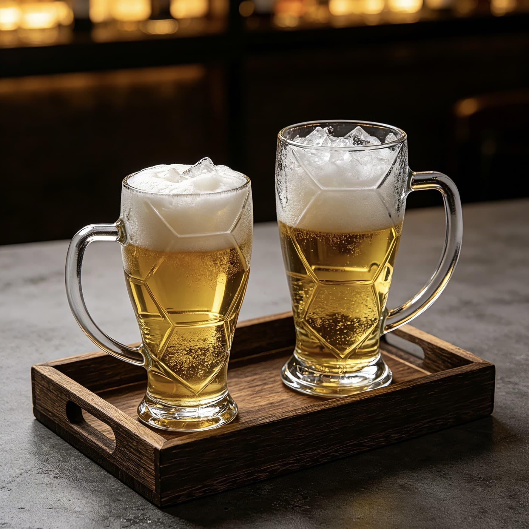 Factory direct soccer football glass mug, customizable with printed logo, large beer mug, craft beer glass