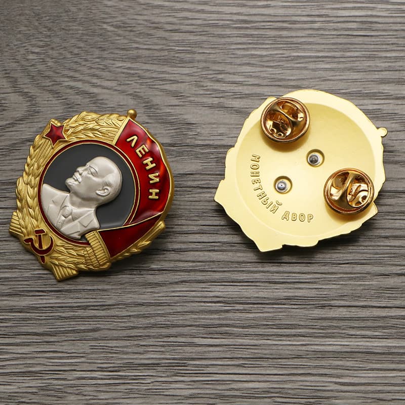 Spurred Horse Nail Edition Soviet Medal of Lenin Commemorative Medal Foreign Medal Honor Badge Pendant Brooch Film and Television Props