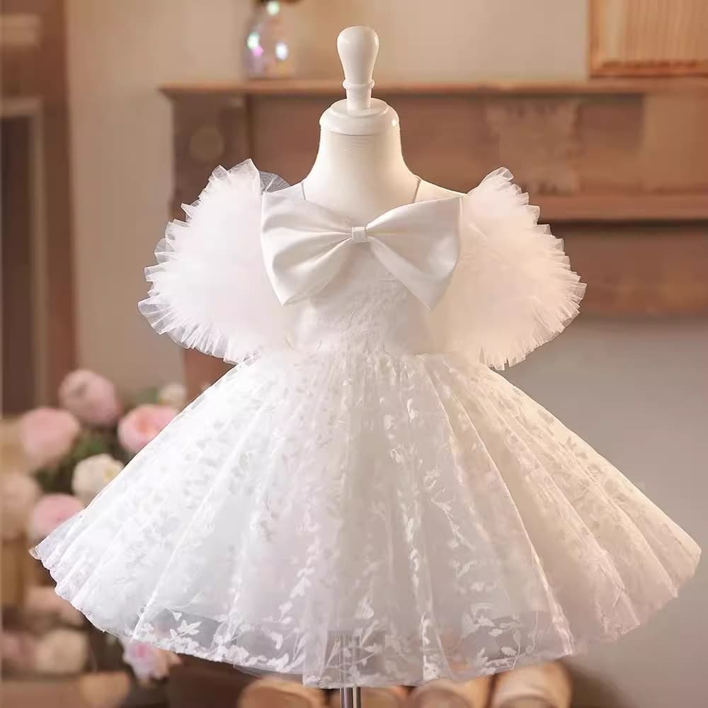 Girls Princess Dress High-End Piano Performance Gown Flower Girl Wedding Dress Birthday Toddler