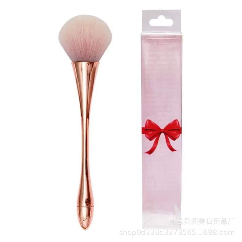 Large Powder Brush, Slim Waist Soft Bristle Blush Setting Powder Foundation Highlighter Brush, Nail Art Dust Makeup Brush