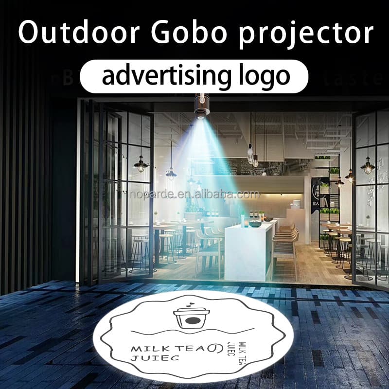 Custom Advertising Projection Light Logo Pattern Text for Storefront Floor Outdoor Gobo Projector