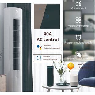 Tuya APP Supports ALEXA SIRI GOOGLE Smart Voice Control 40A High Power Air Conditioner Switch