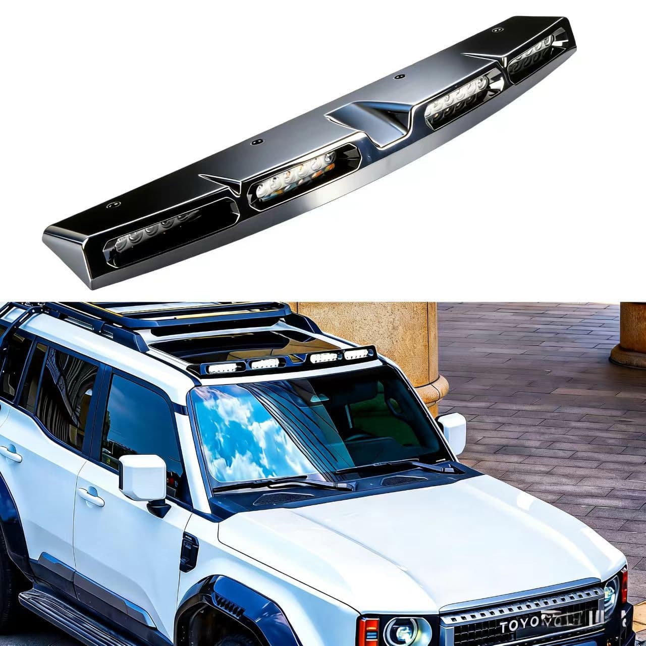 Cross-border roof light for Toyota Prado LC250 searchlight modified roof spotlight accessories