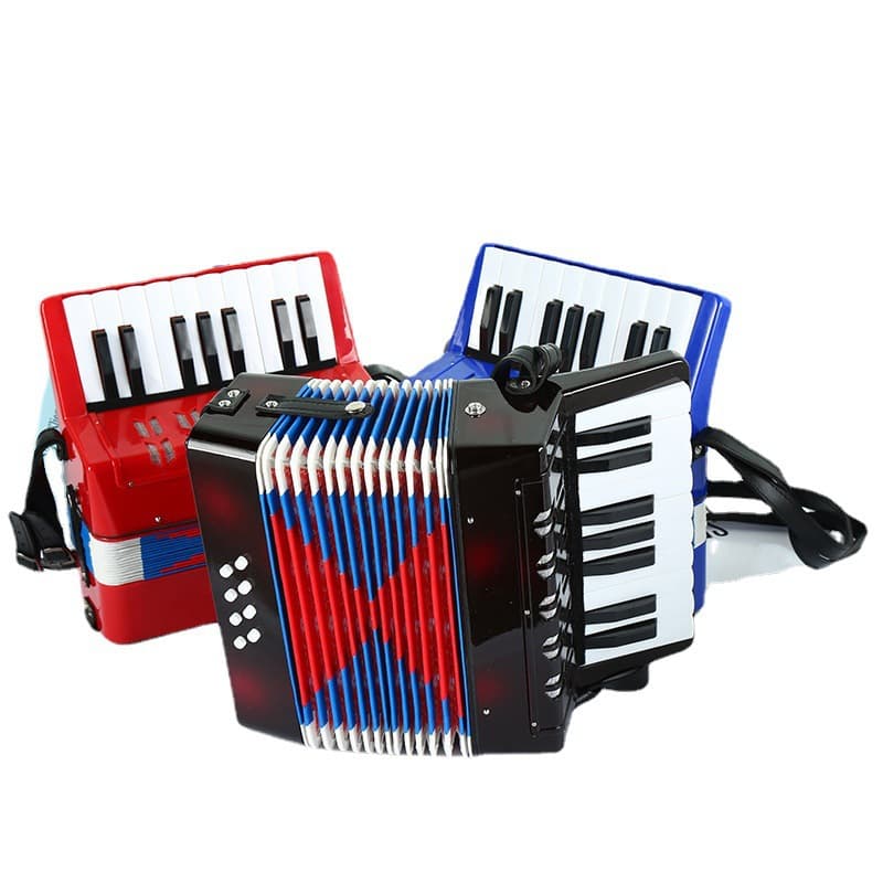 Source factory wholesale ABS 17-key 8-bass children's accordion, children's keyboard instrument hot seller on Amazon