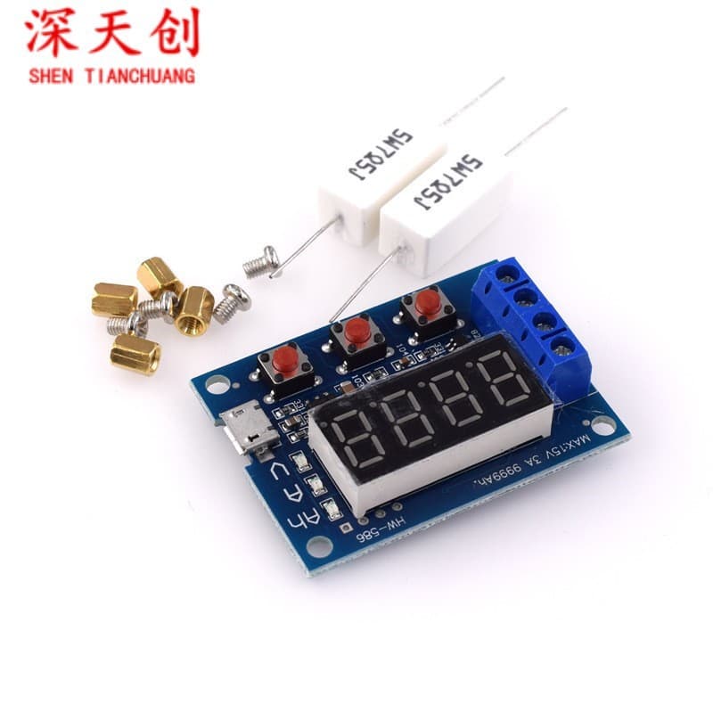 ZB2L3 Battery Capacity Tester, External Load Discharge Type, 1.2-12V Battery, 18650, etc. Capacity Testing