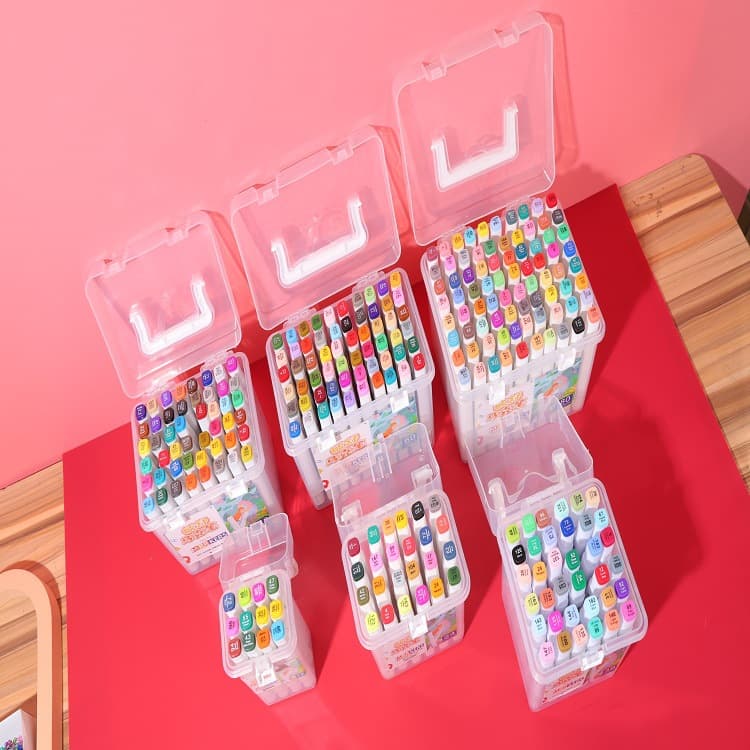 Factory Direct Touch Markers, Oil-Based Alcohol Dual-Tip Markers, 48-Color Marker Set for Students