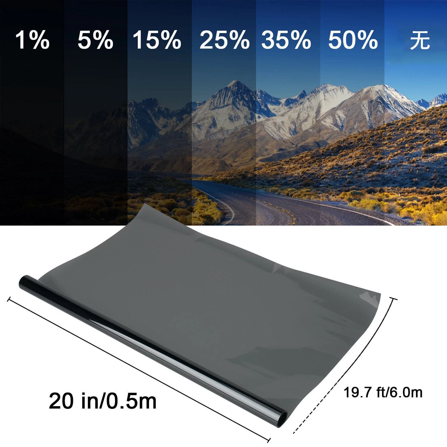 Wholesale Car Window Film, Sun Protection, Heat Insulation, Privacy Protection, Anti-Peep Car Window Film, Self-Adhesive Solar Film, Car Film