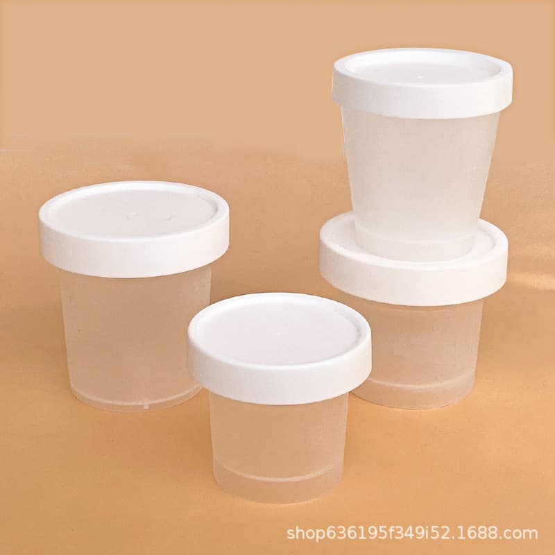 Pudding cup disposable double skin milk ice cream cup 100ml cold brew yogurt cup milk jelly high temperature resistant milk