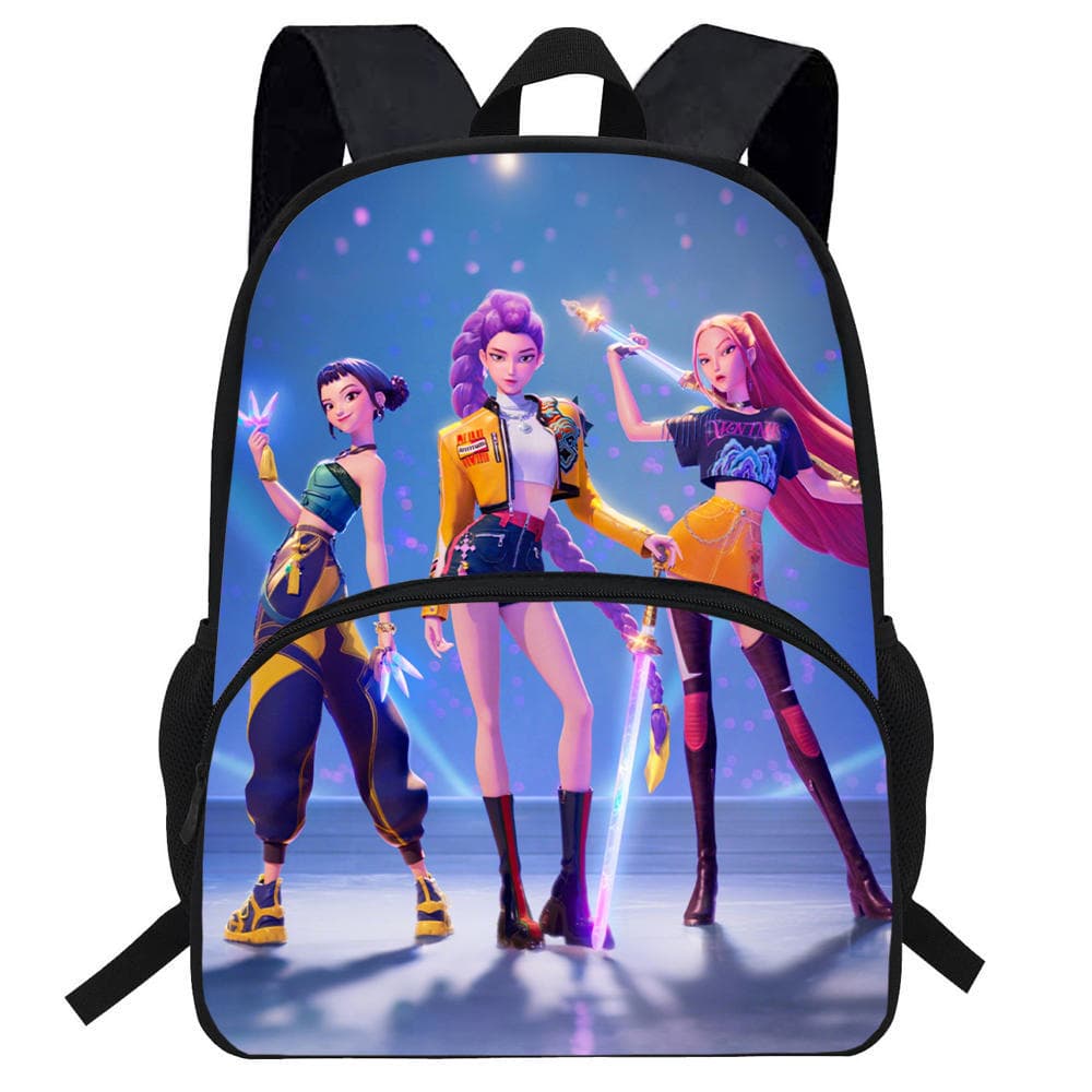 Cross-border Hot Selling Hunter Girl Squad School Backpack, K-POP Anime Cartoon Backpack for Kids