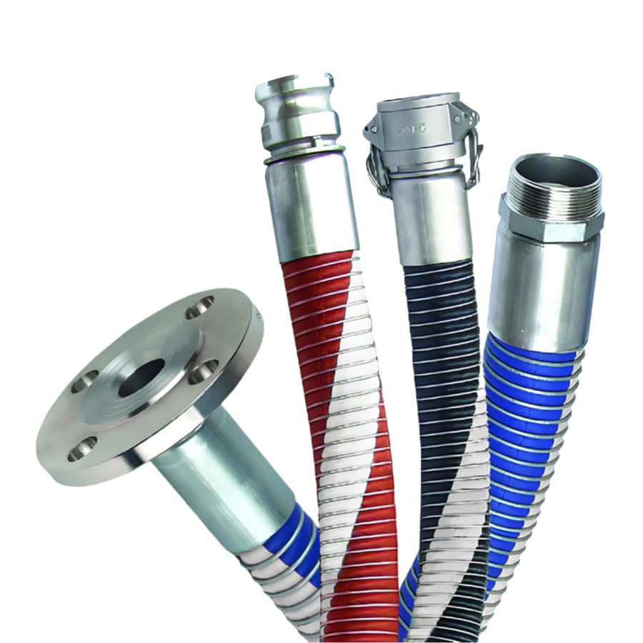 3 inch tank truck unloading hose, internal and external double steel wire oil resistant hose, gasoline diesel transfer explosion-proof unloading rubber hose