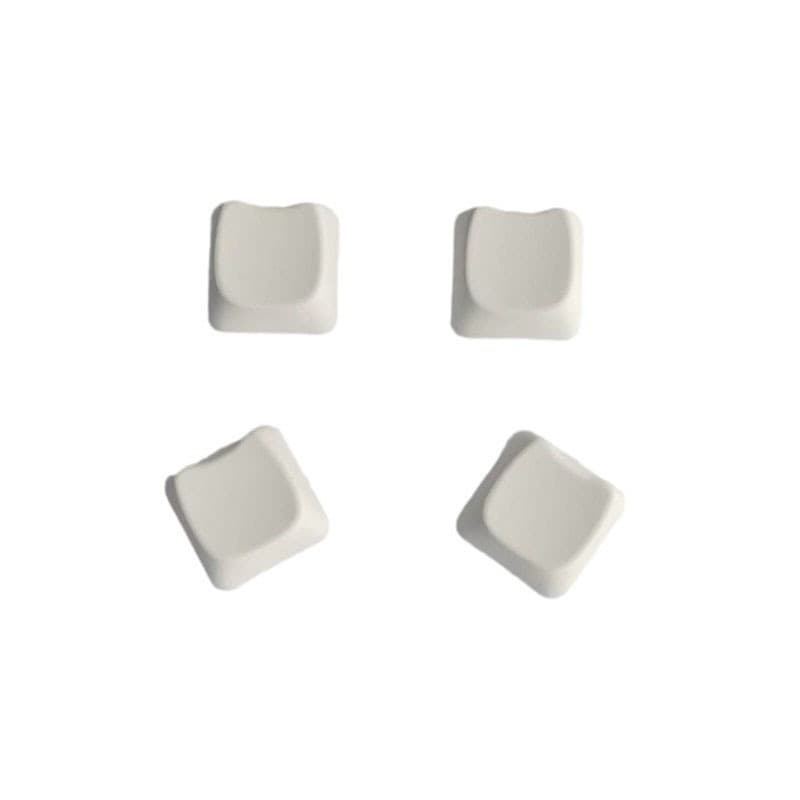 PBT cat head shaped MX cross chrysanthemum 9.35mm high white material dye-sublimated mechanical keyboard keycaps