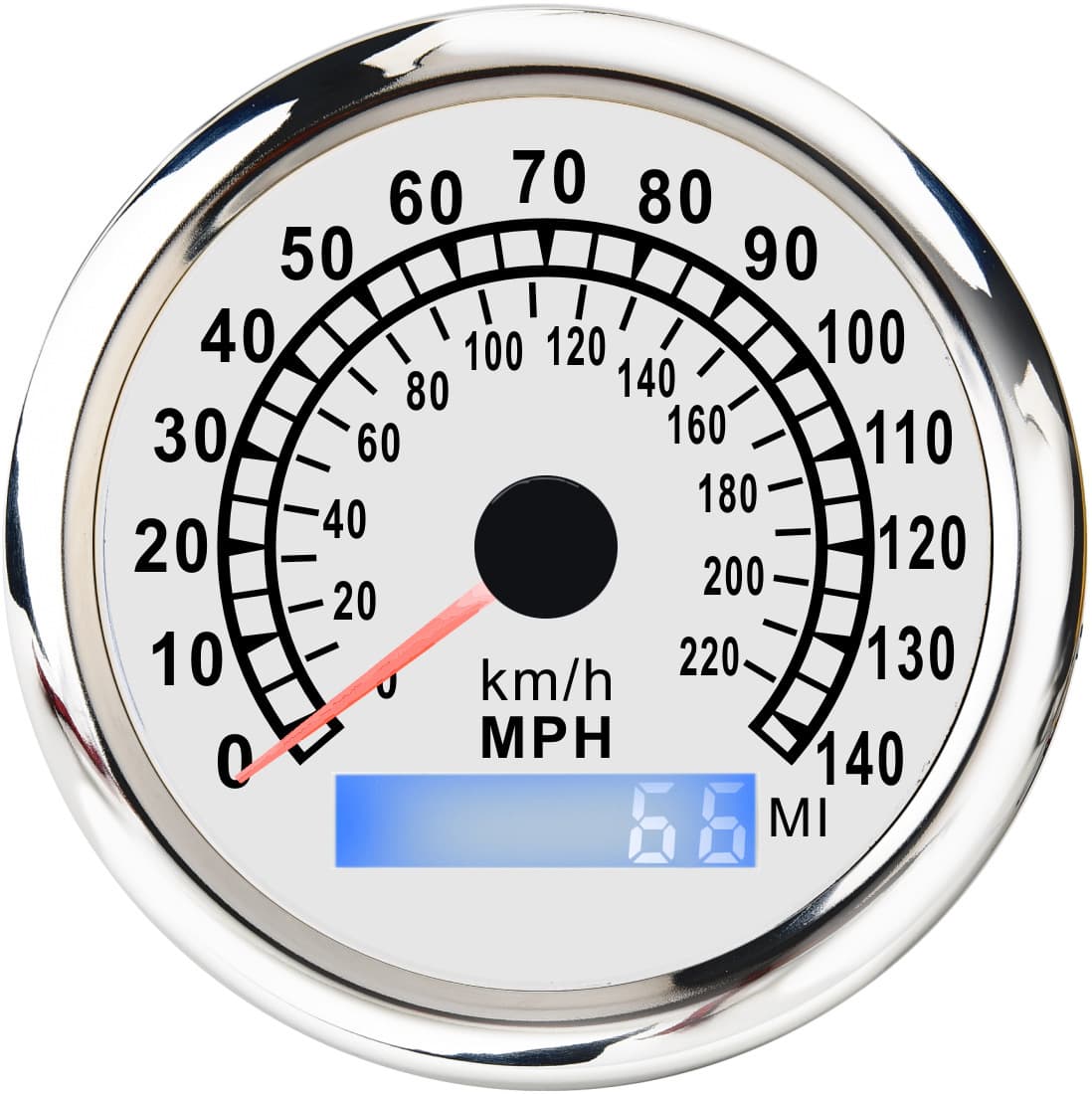 Dual Unit GPS Instrument for Vehicles and Boats 0-220 km/h and 0-140 mph Speedometer