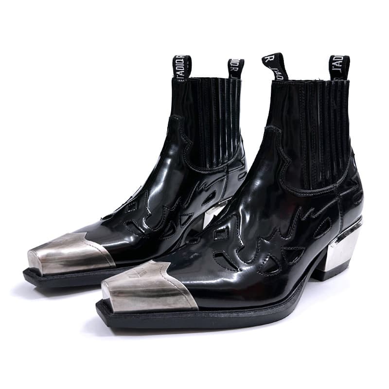Retro Spanish Martin Boots Men Autumn Style Steel Toe Thick Sole Ankle Boots Unisex Punk Alternative Chelsea Boots