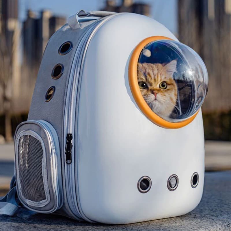 Cat Carrier Backpack Portable Pet Space Capsule Backpack Dog Double Shoulder Bag Cat Cage Backpack for Cat Supplies