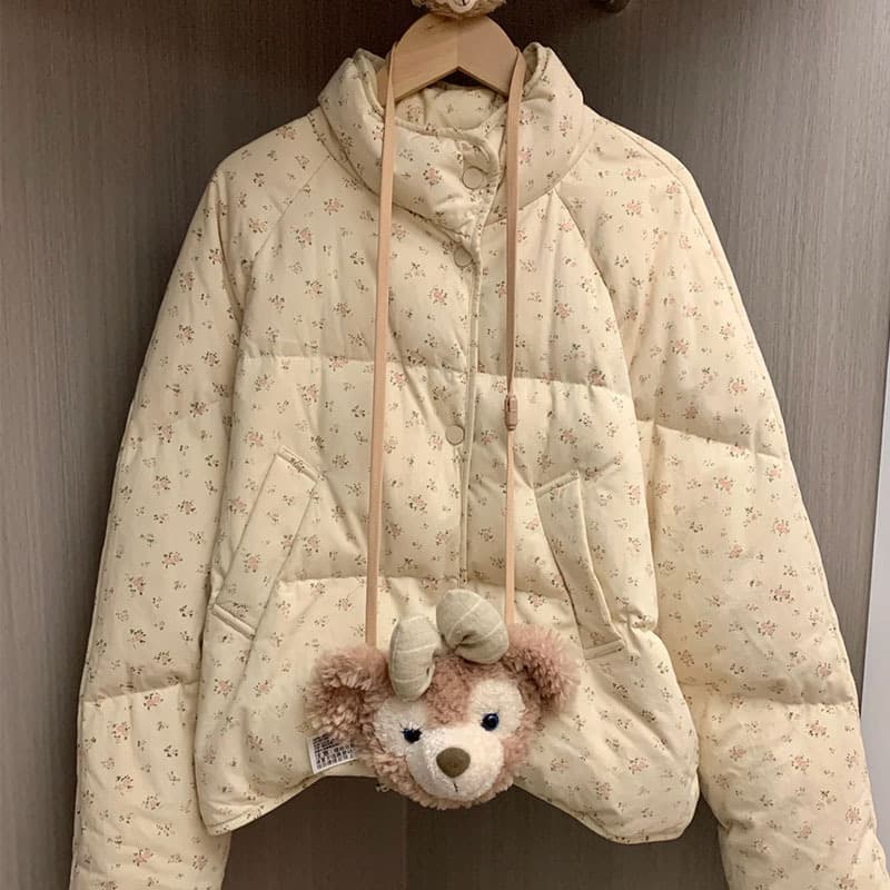 Korean Style White Duck Down Winter New Short Puffer Jacket Women's High-end Brand Women's Clothing Wholesale