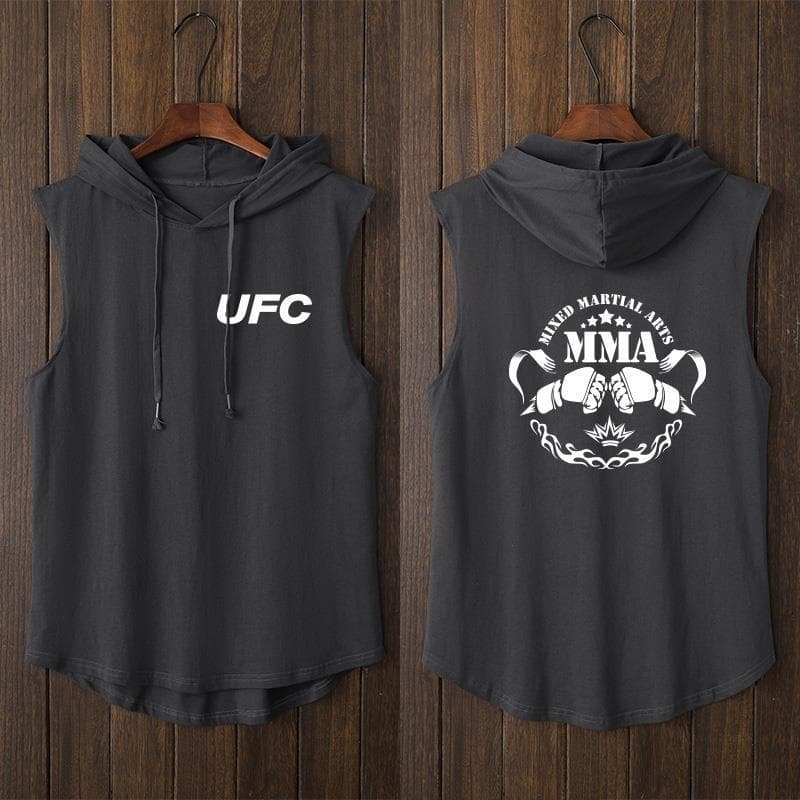 UFC MMA Mixed Martial Arts Boxing Sports Vest T-Shirt Sleeveless Chinese Style Hoodie 12