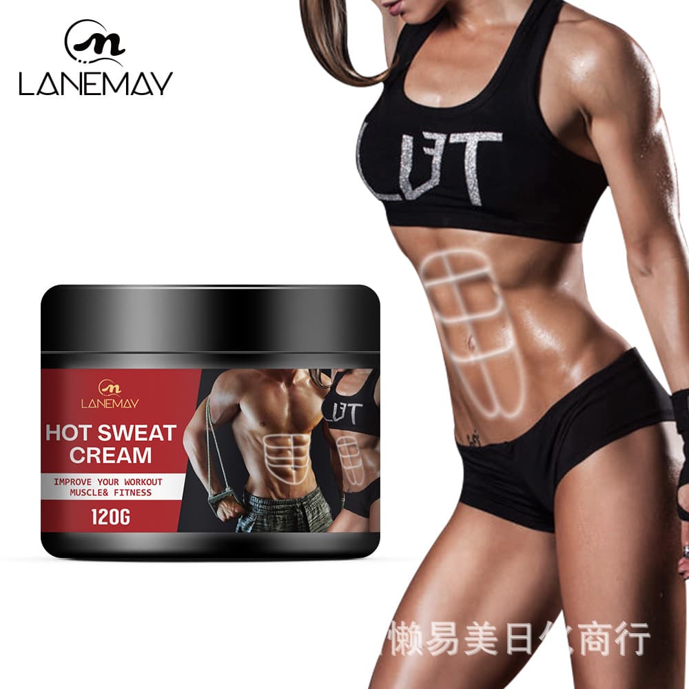 Cross-border Abdominal Muscle Cream, Heating Cream for Firming Abs, Unisex Fitness Shaping Massage Cream, Oil-Producing Cream