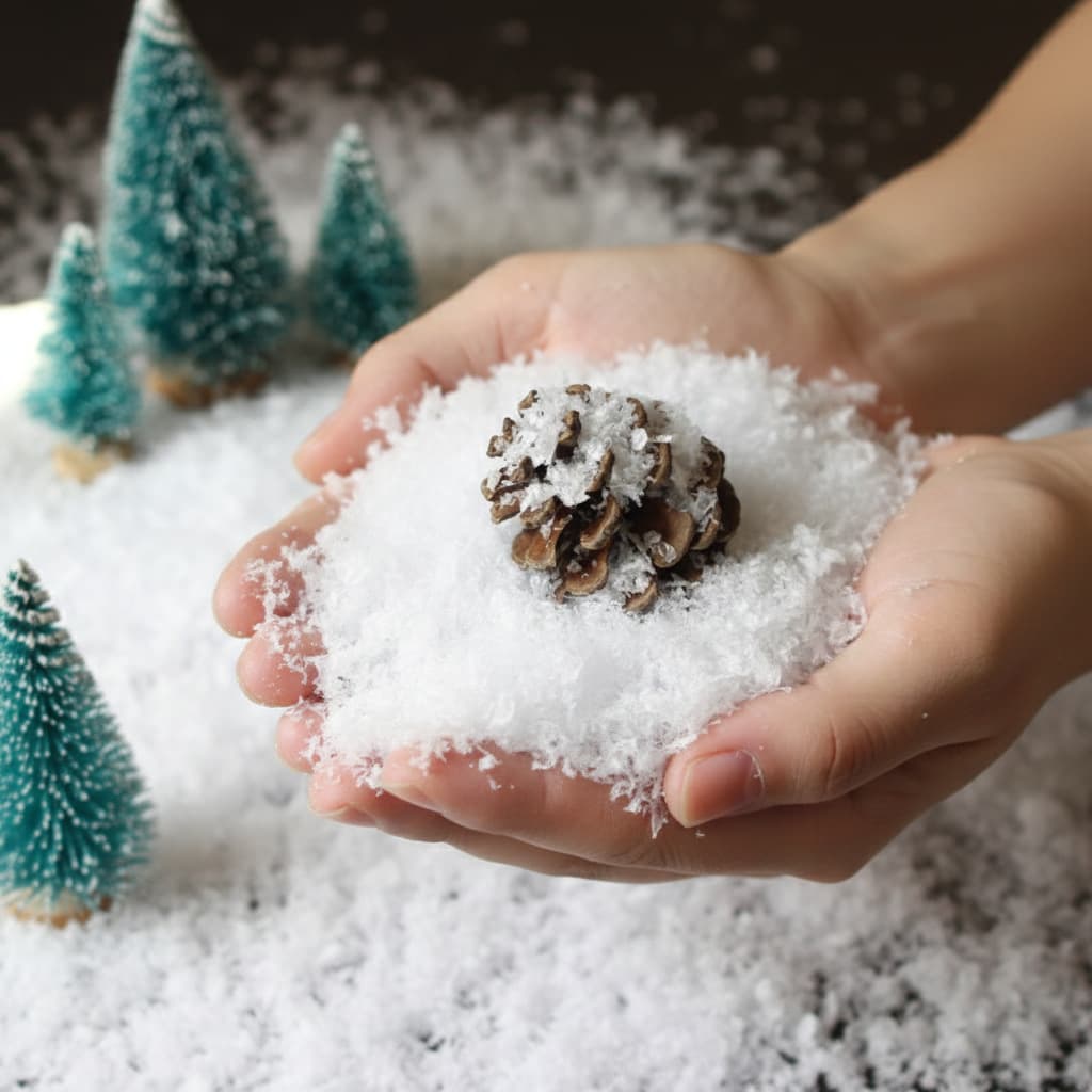 Cross-border simulated snowflakes Christmas dry snow powder snow powder landscaping fake snow artificial snow film and television fake snow powder artificial snow