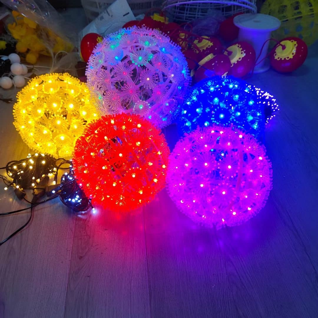 LED Dandelion Light Sphere Outdoor Indoor Courtyard Waterproof Landscape Camping Balcony Decoration Lighting